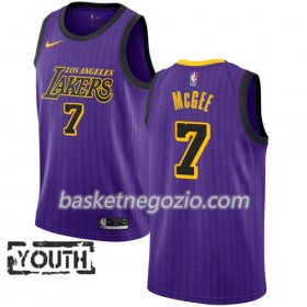 Canotte Bambino Los Angeles Lakers JaVale McGee 7 2018-19 Nike City Edition Viola Swingman
